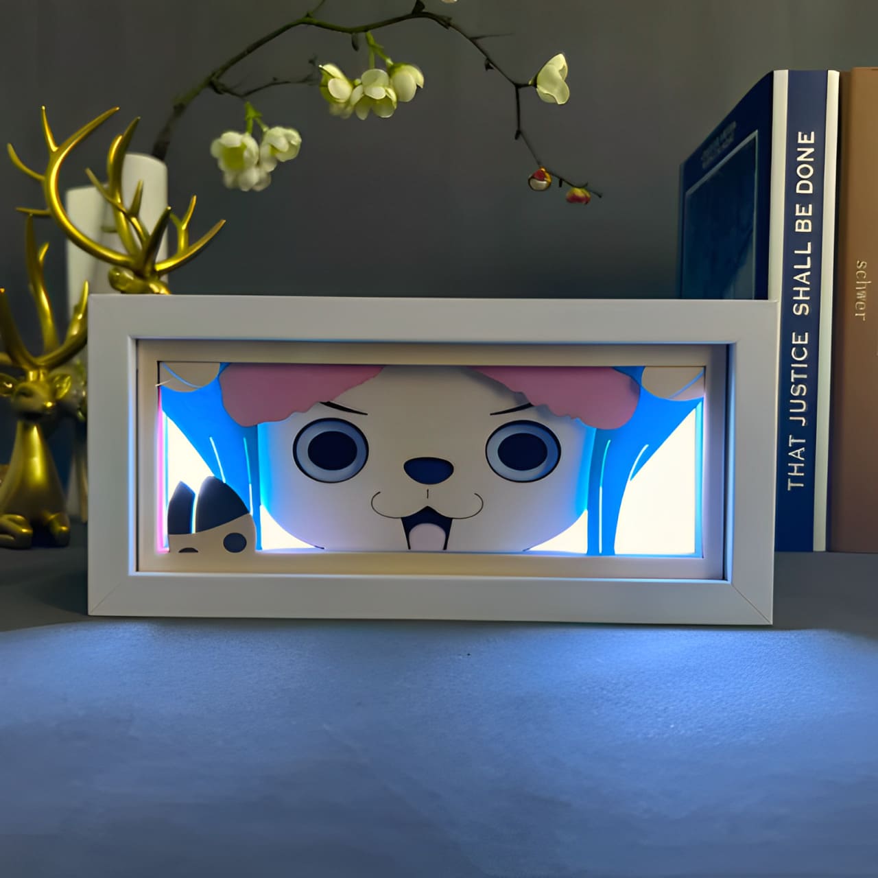 cadre lampe 3d one piece chopper
