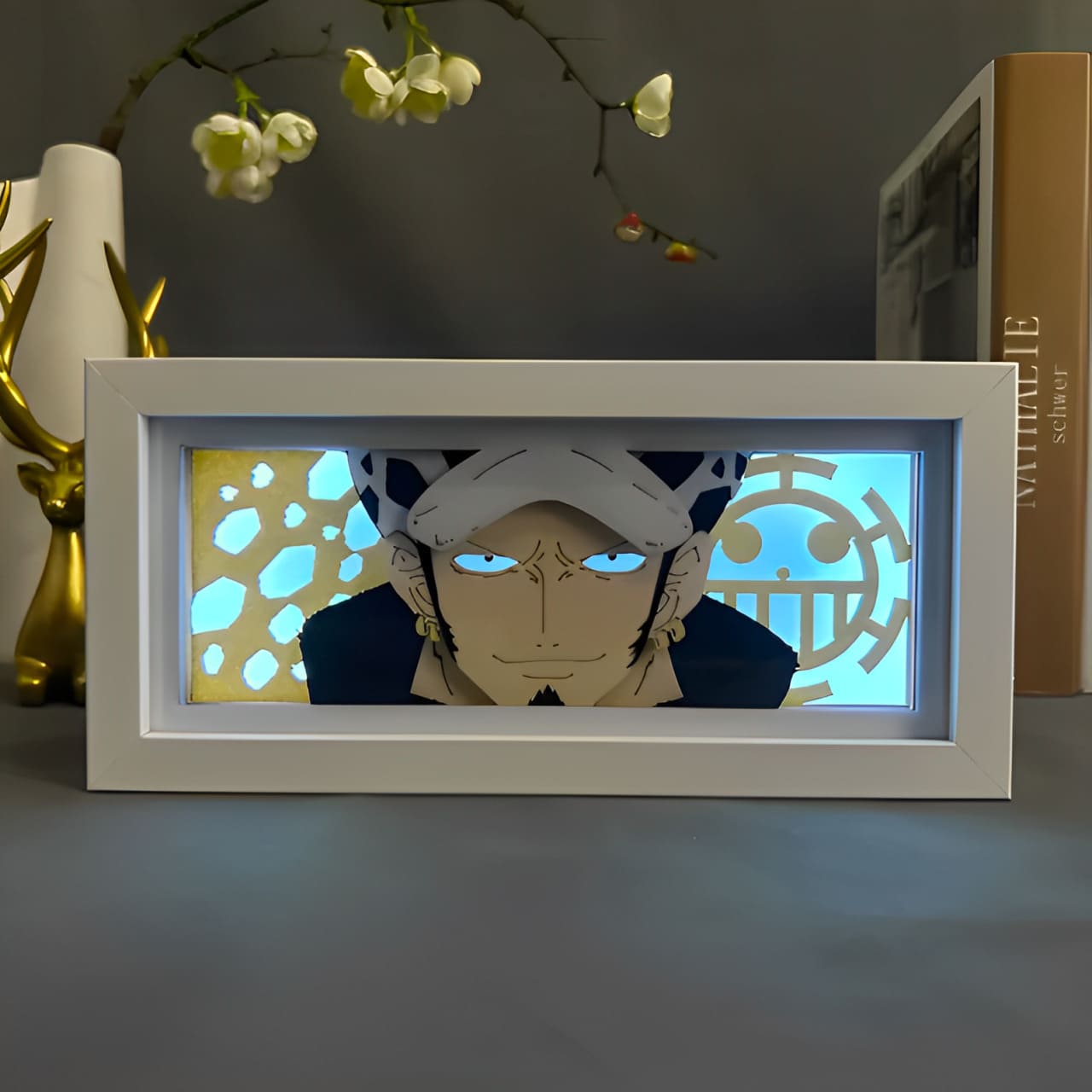 cadre lampe 3d one piece law