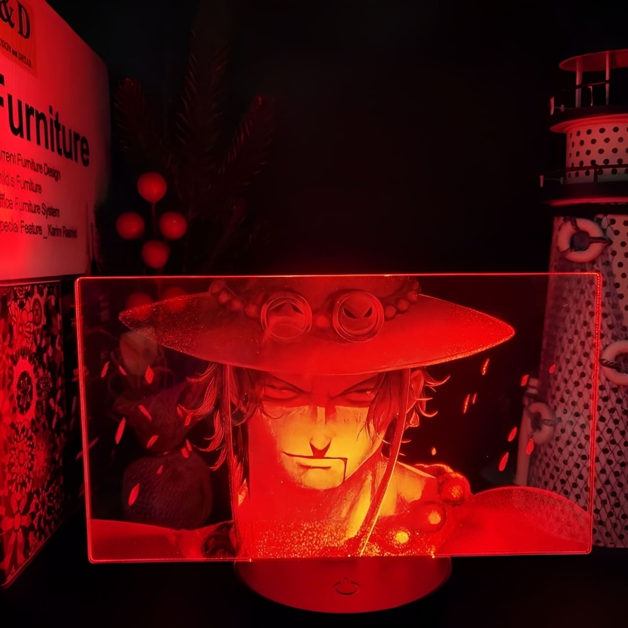 lampe 3d one piece portgas ace face 5