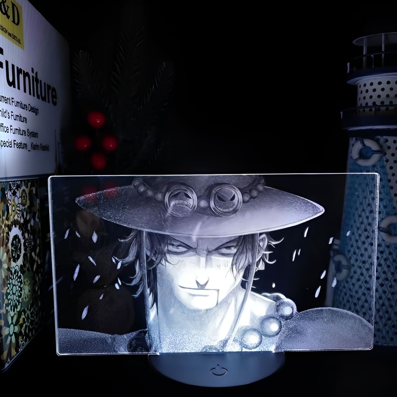 lampe 3d one piece portgas ace face 1