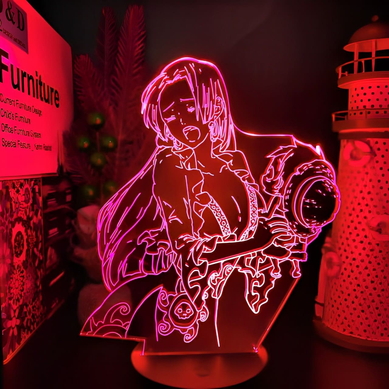 lampe 3d one piece boa hancock 1
