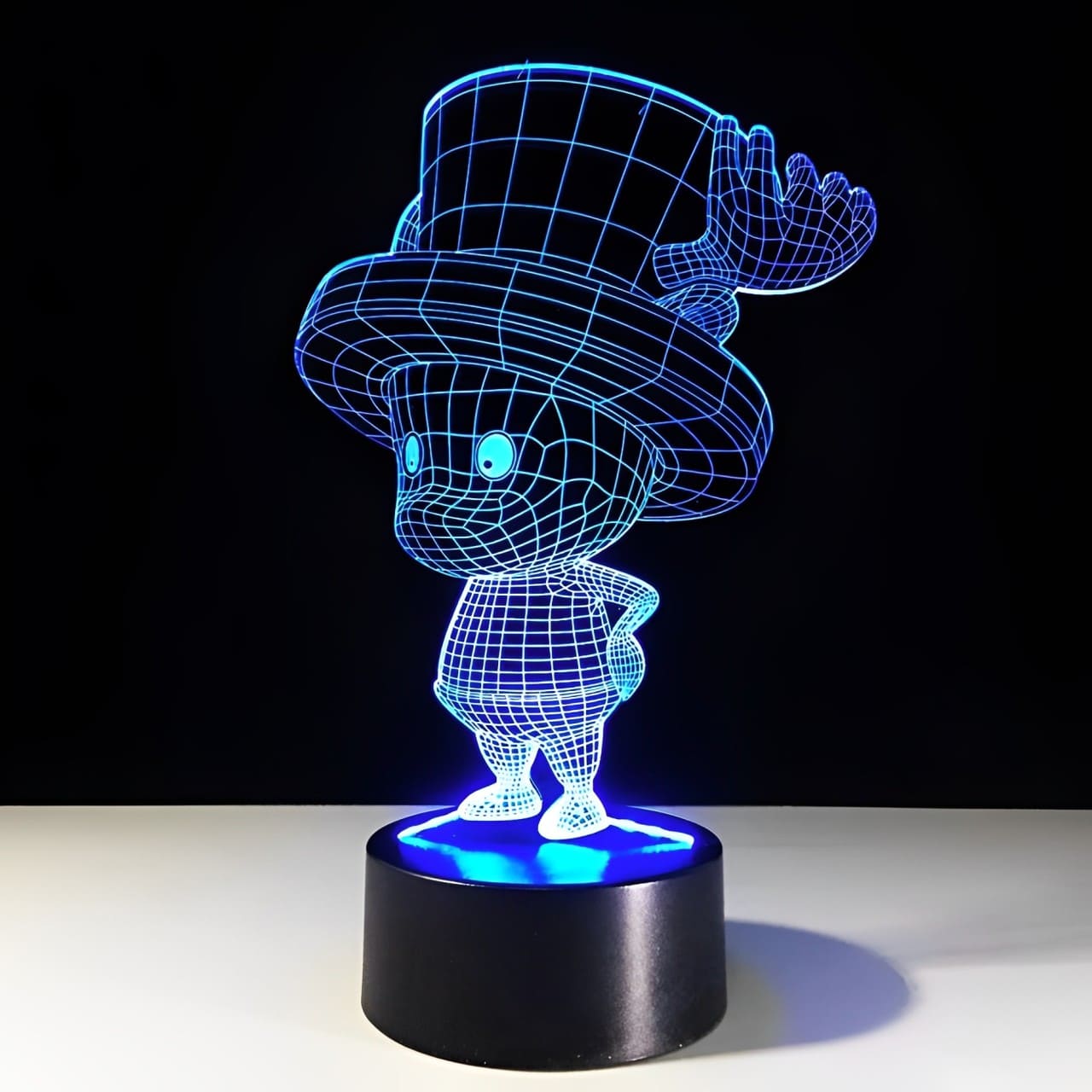 lampe 3d one piece tony chopper bleu 2
