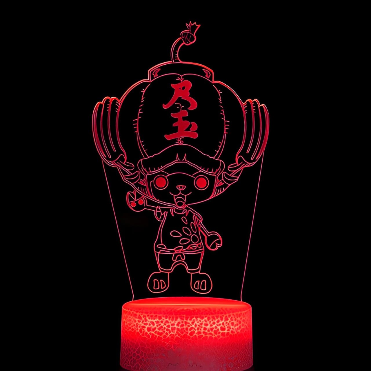 lampe 3d one piece chopper bomb hat red