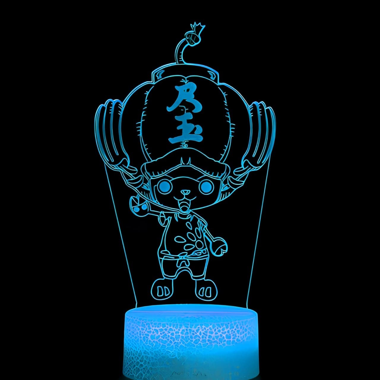 lampe 3d one piece chopper bomb hat blue