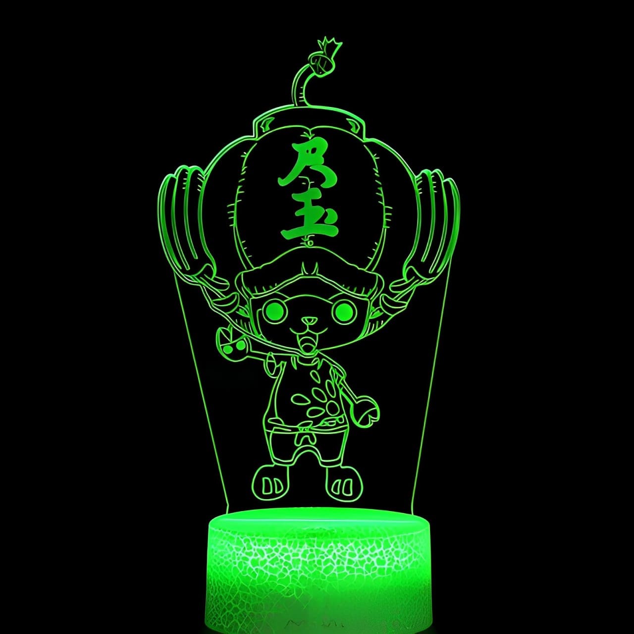 lampe 3d one piece chopper bomb hat green