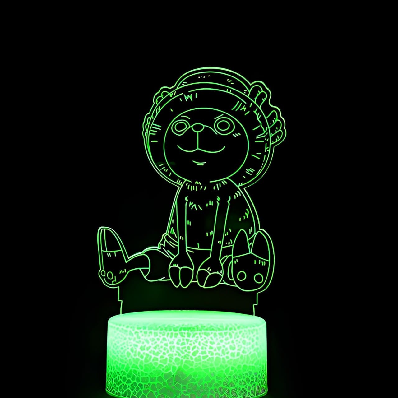 lampe 3d one piece chopper sitting green
