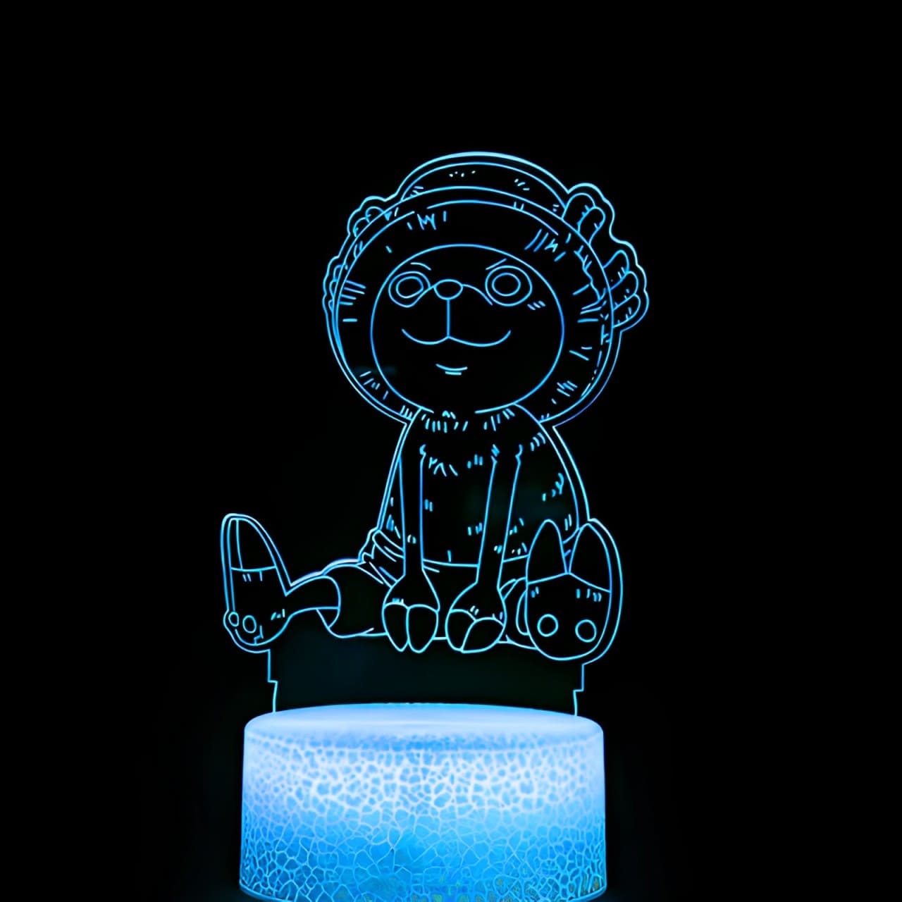 lampe 3d one piece chopper sitting blue 1