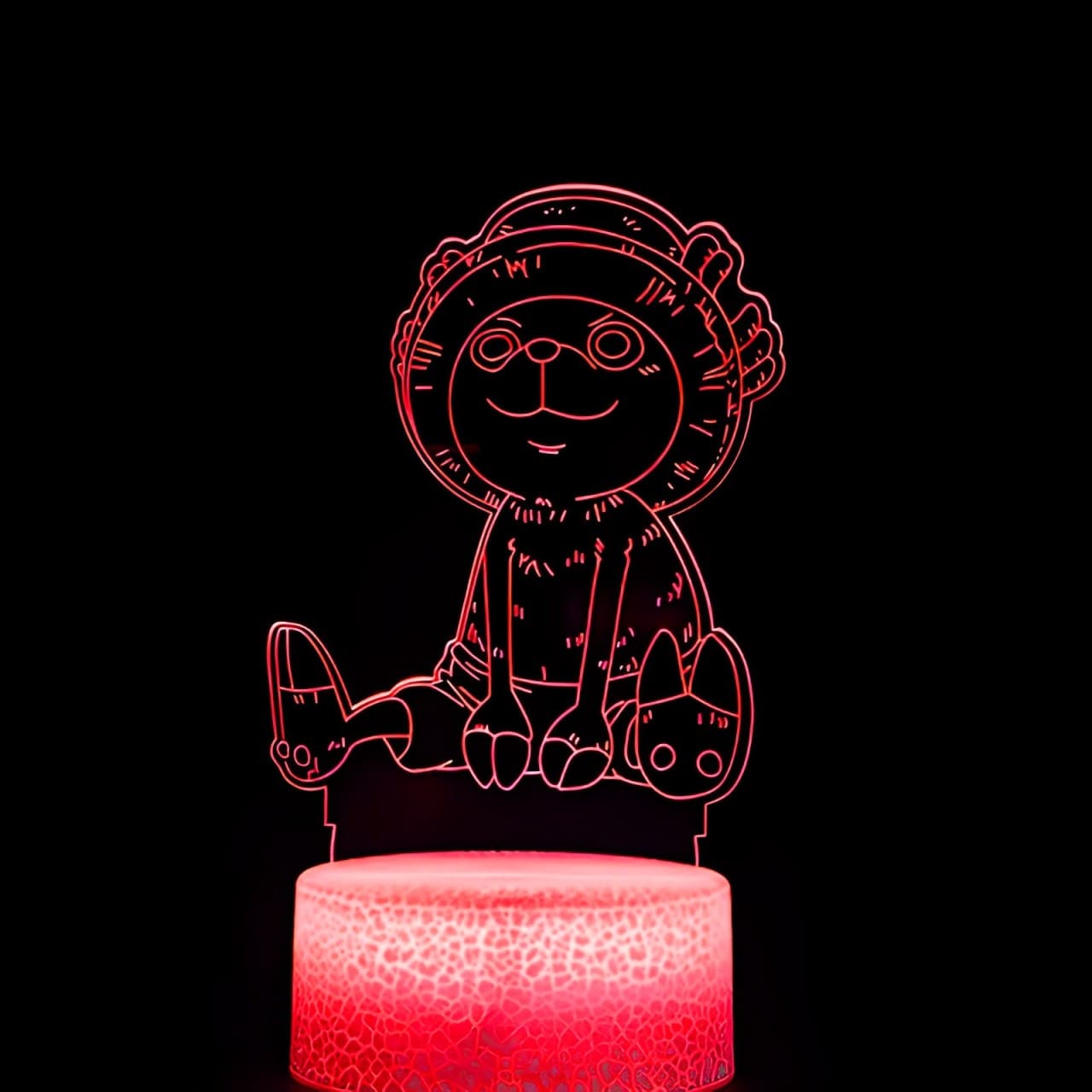 lampe 3d one piece chopper sitting red
