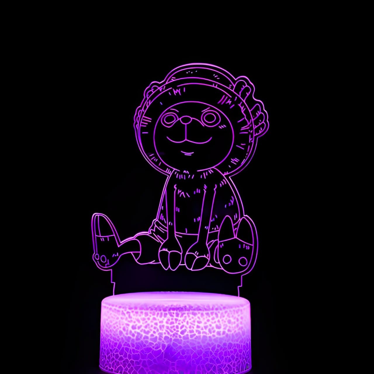 lampe 3d one piece chopper sitting purple