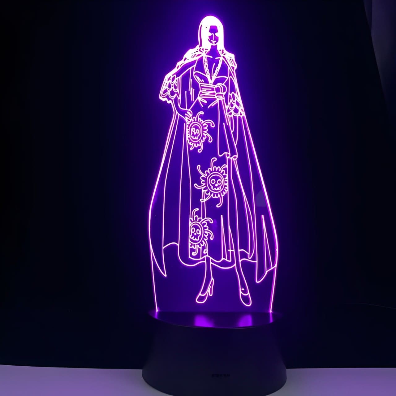 lampe 3d one piece boa hancock violet
