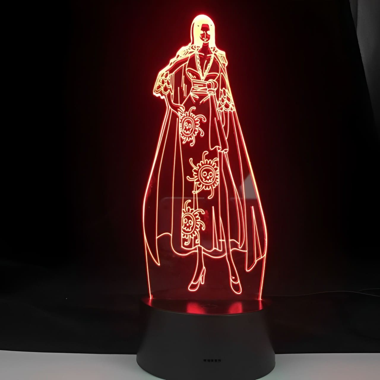lampe 3d one piece boa hancock rouge