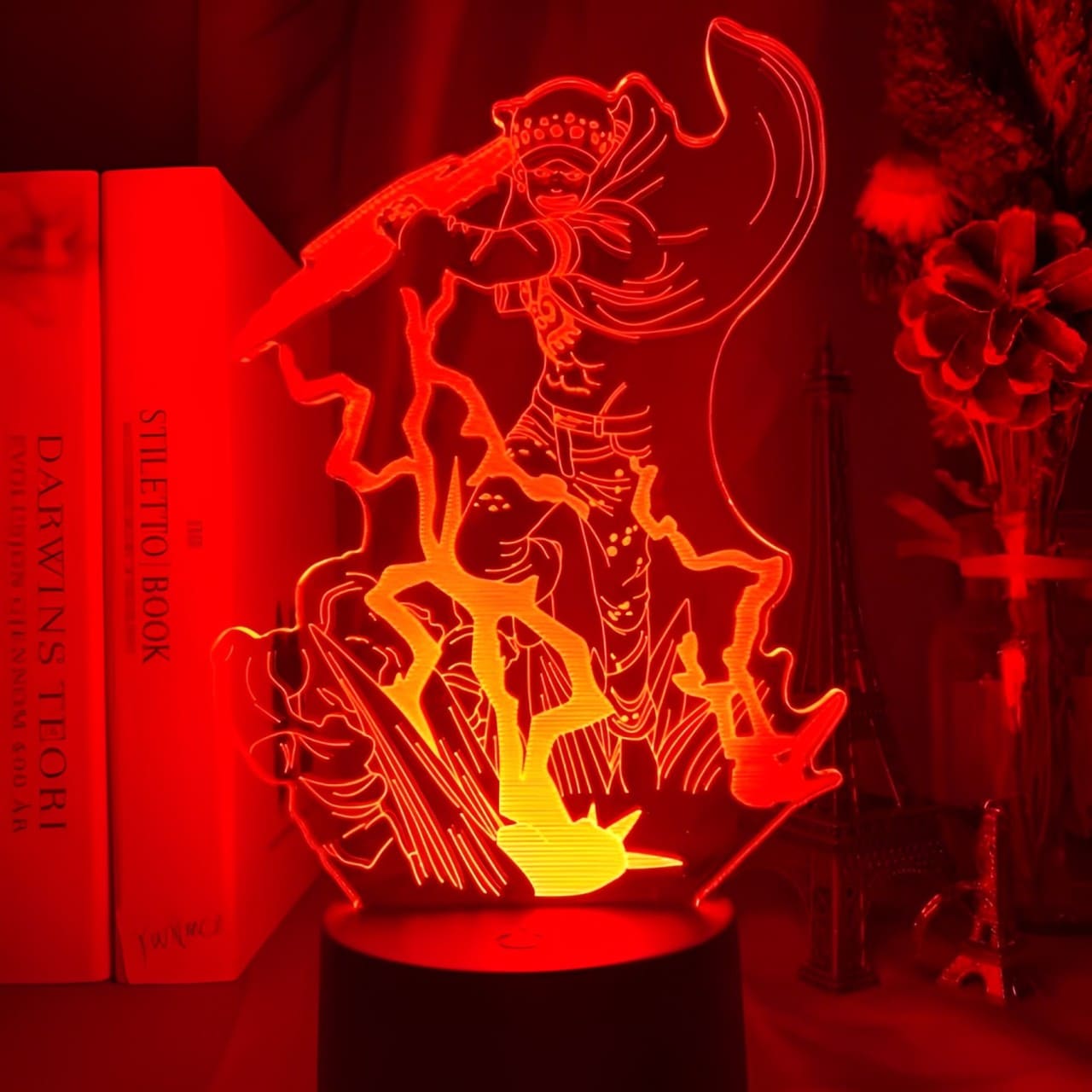 lampe 3d one piece trafalgar law rouge