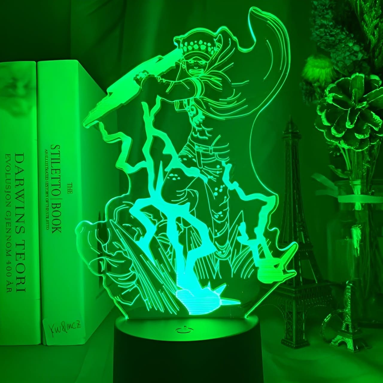 lampe 3d one piece trafalgar law vert