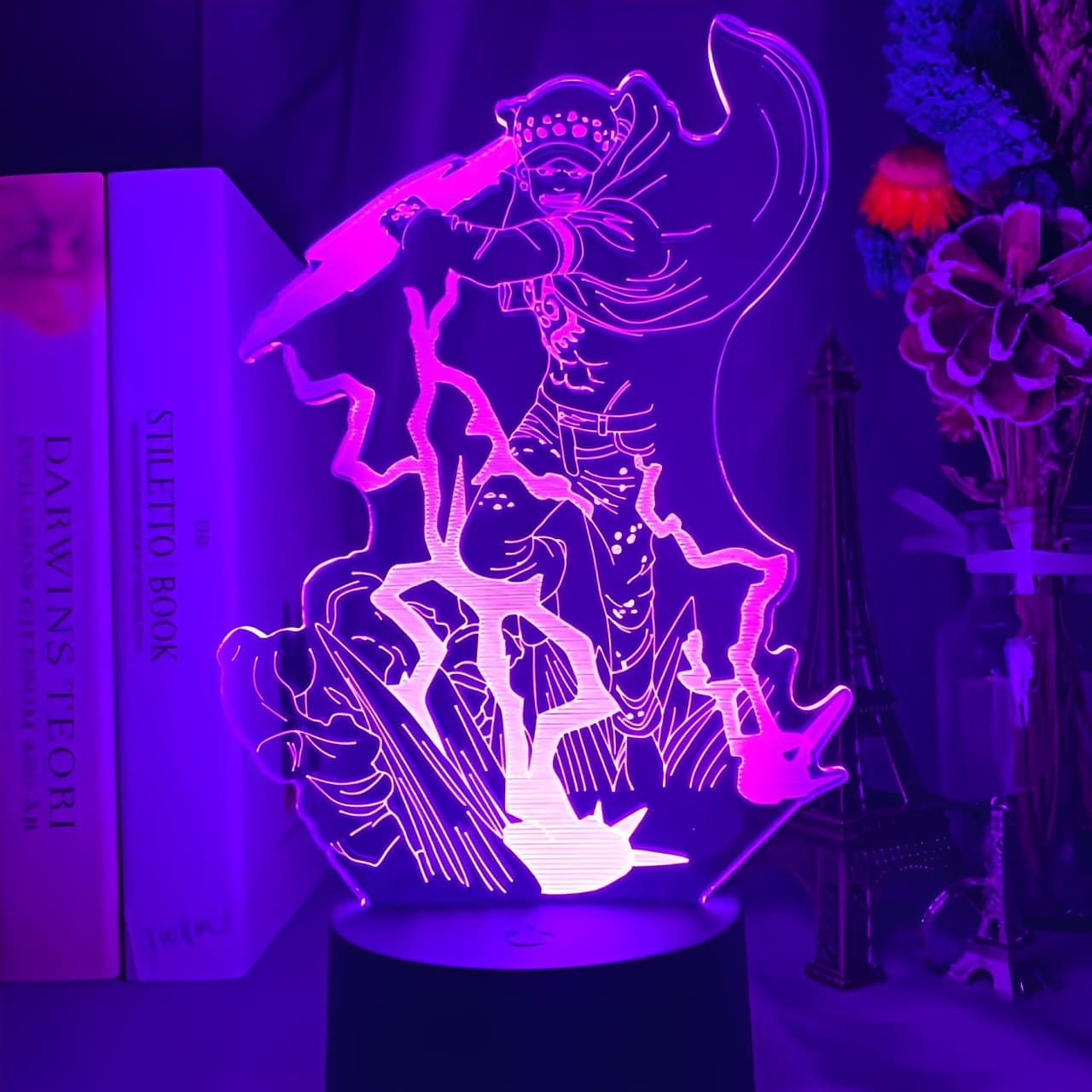 lampe 3d one piece trafalgar law violet