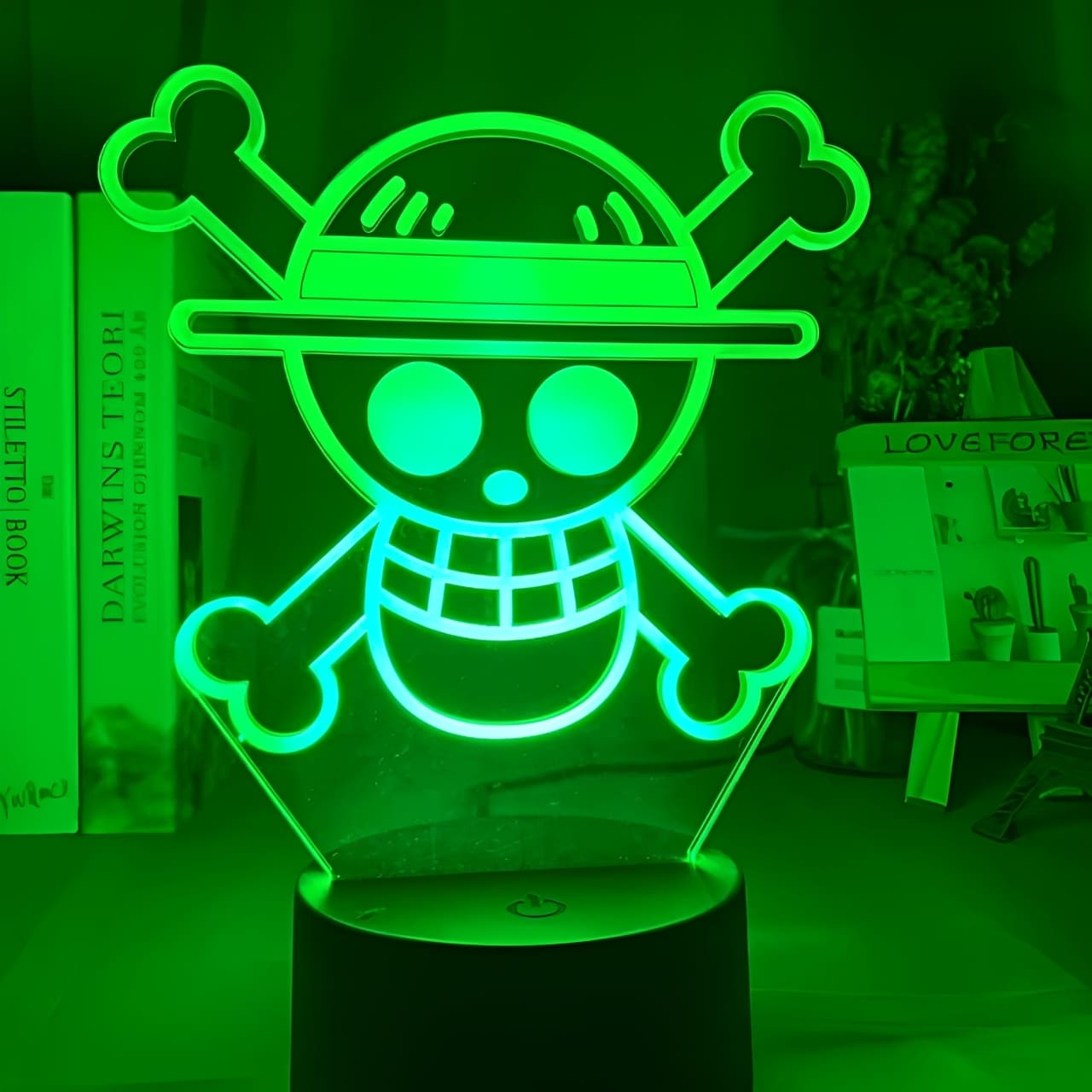 lampe 3d one piece logo vert