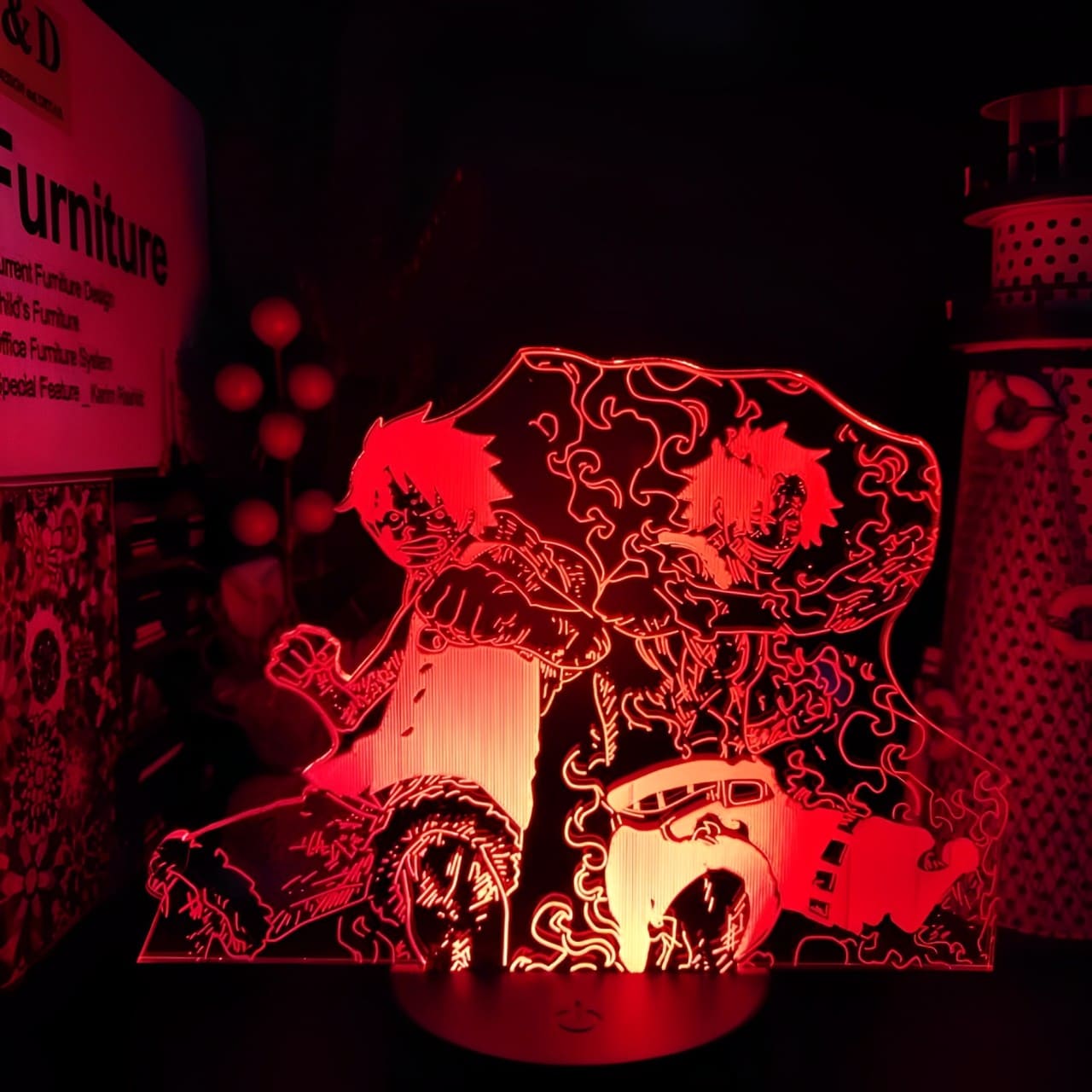 lampe 3d one piece monkey luffy portgas ace 5