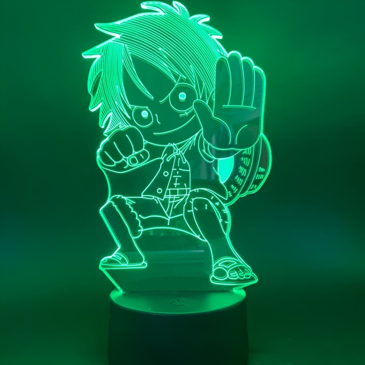 lampe 3d one piece monkey luffy kid vert