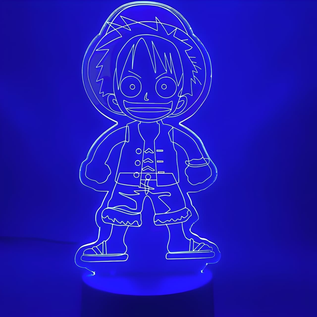 lampe 3d one piece monkey luffy kid 2 bleu 2