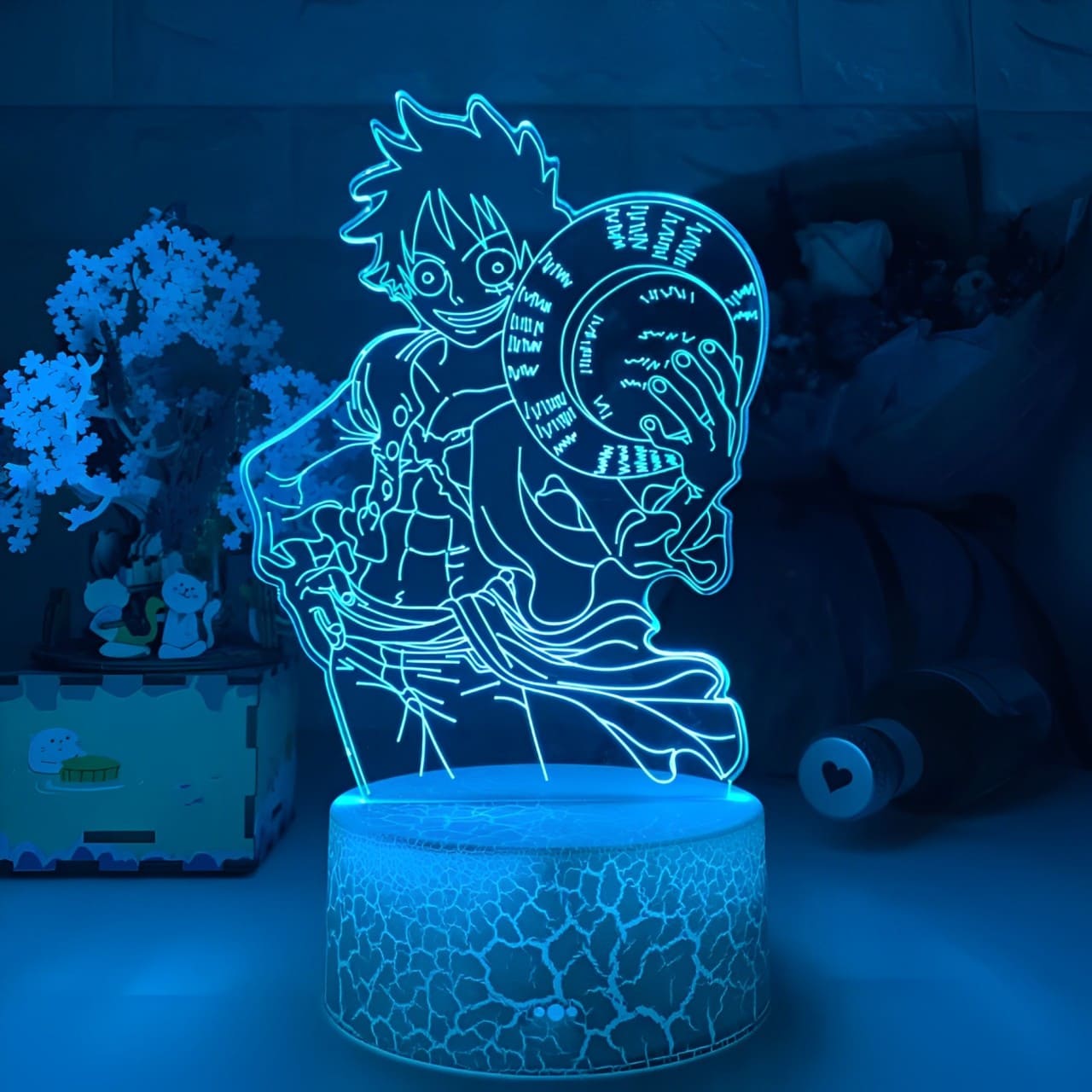 lampe 3d monkey luffy mugiwara 2