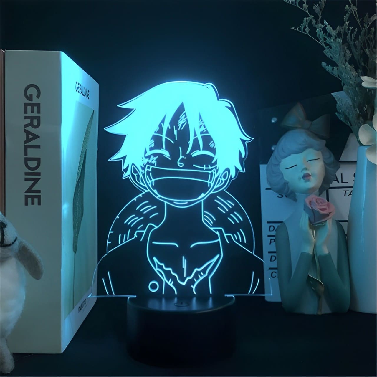 lampe 3d one piece monkey luffy smile 4