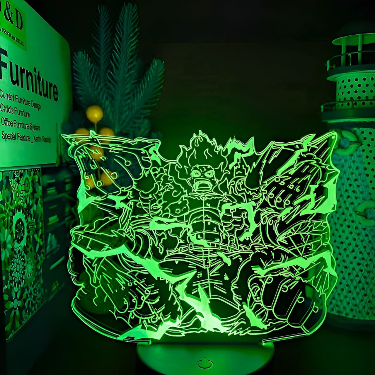 lampe 3d one piece luffy snakeman 2