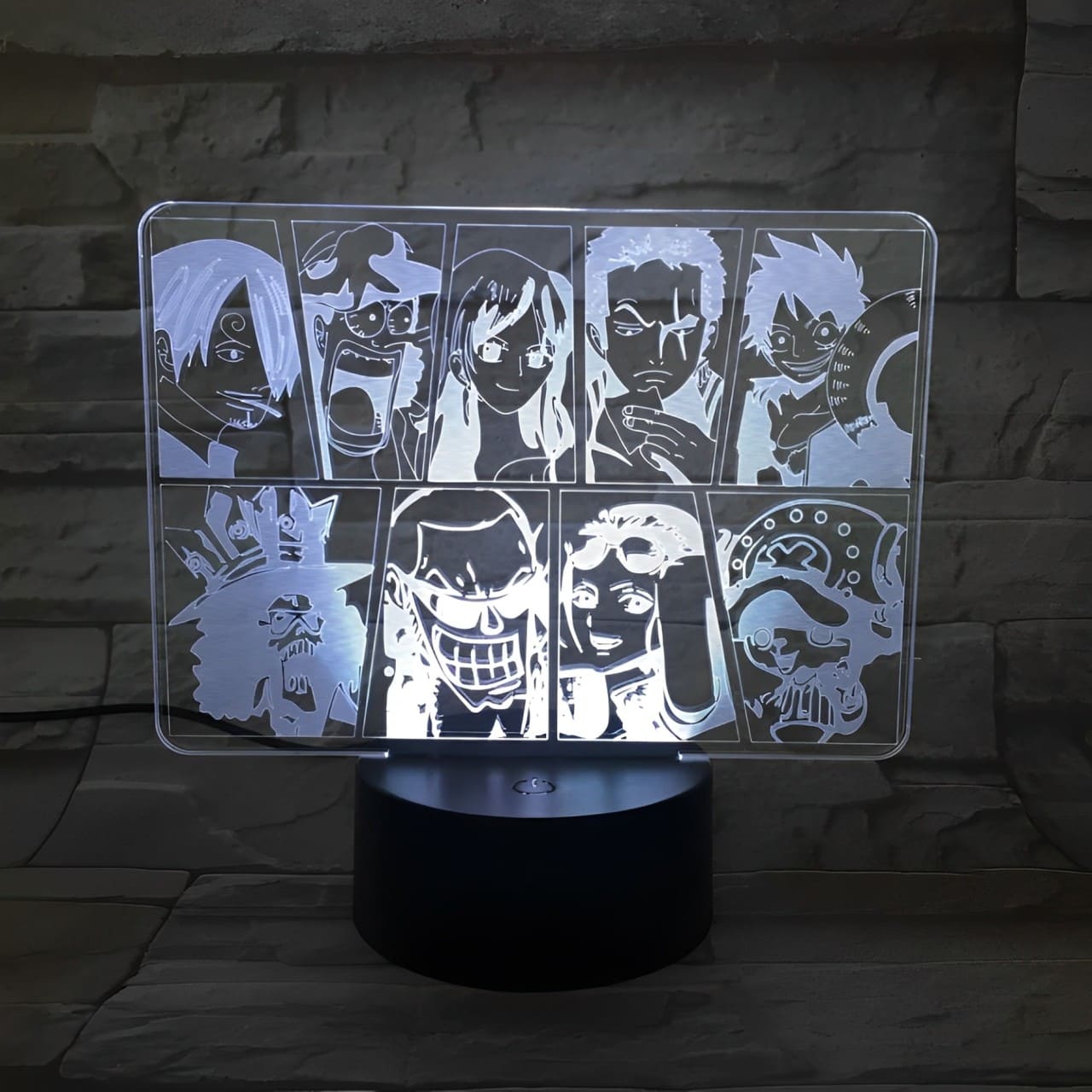 lampe 3d one piece mugiwara blanc