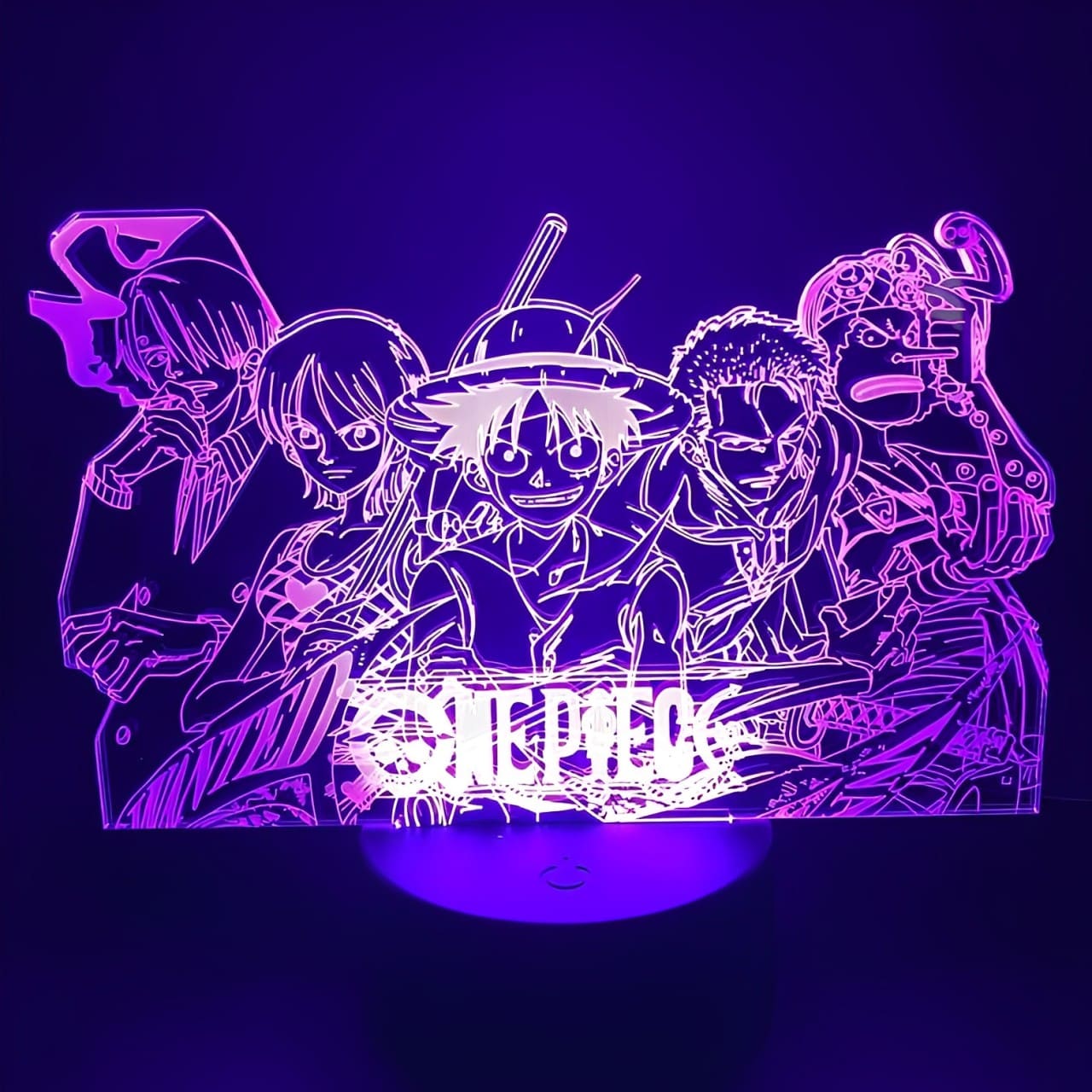 lampe 3d one piece mugiwara 2 violet