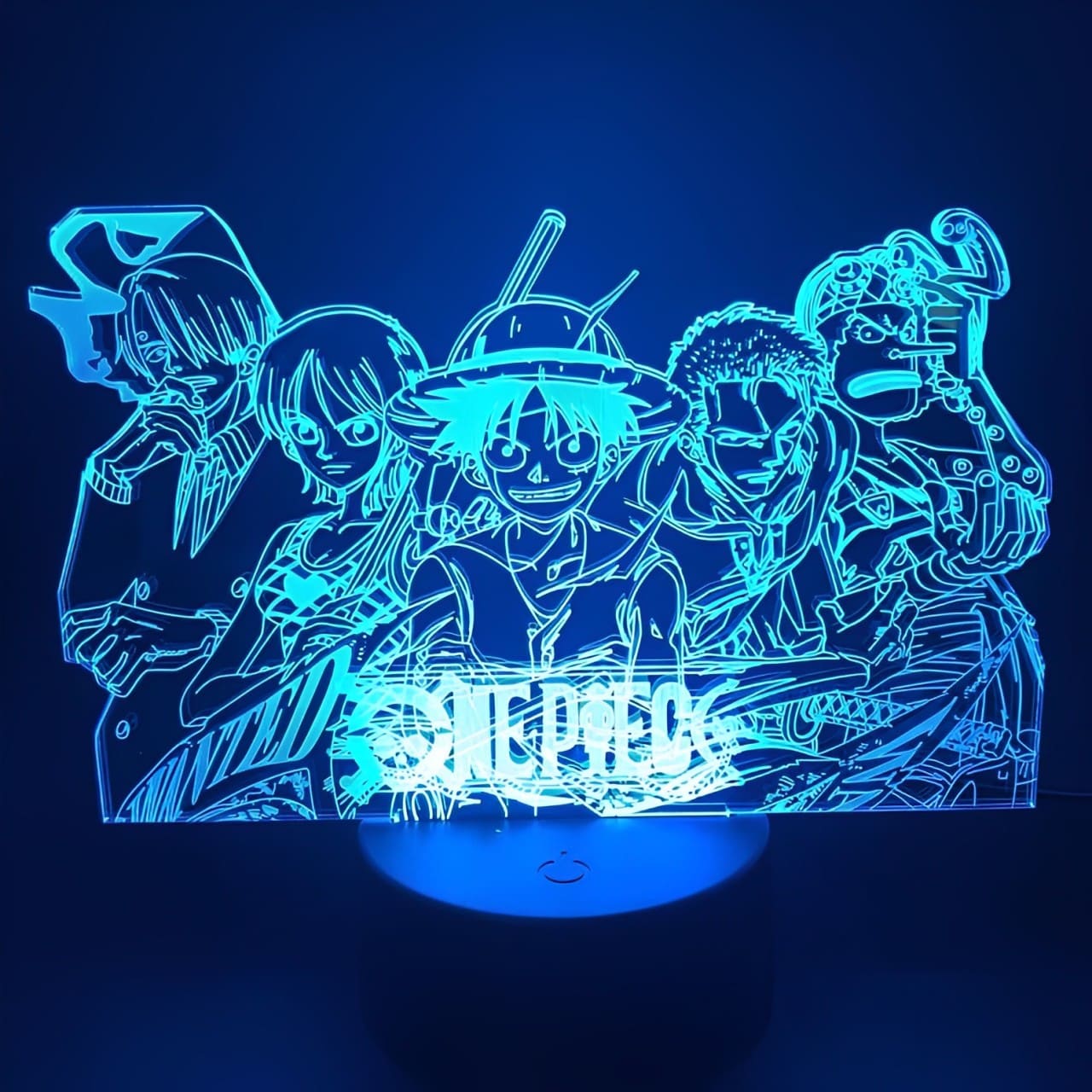 lampe 3d one piece mugiwara 2 bleu