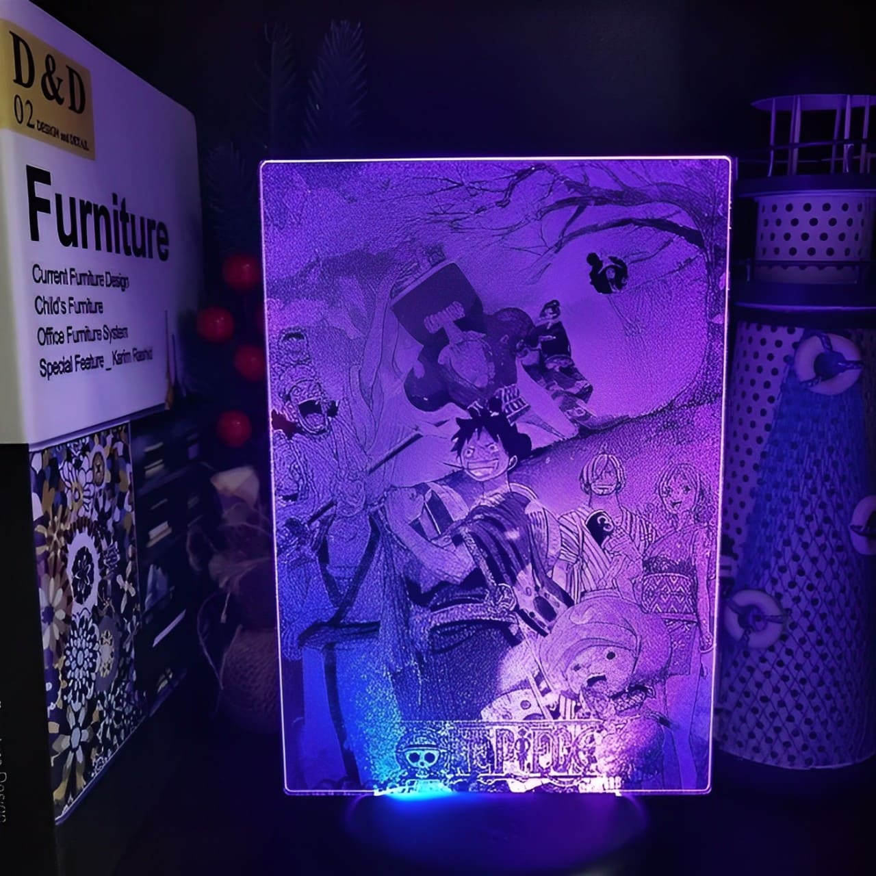 lampe 3d one piece mugiwara wano 3
