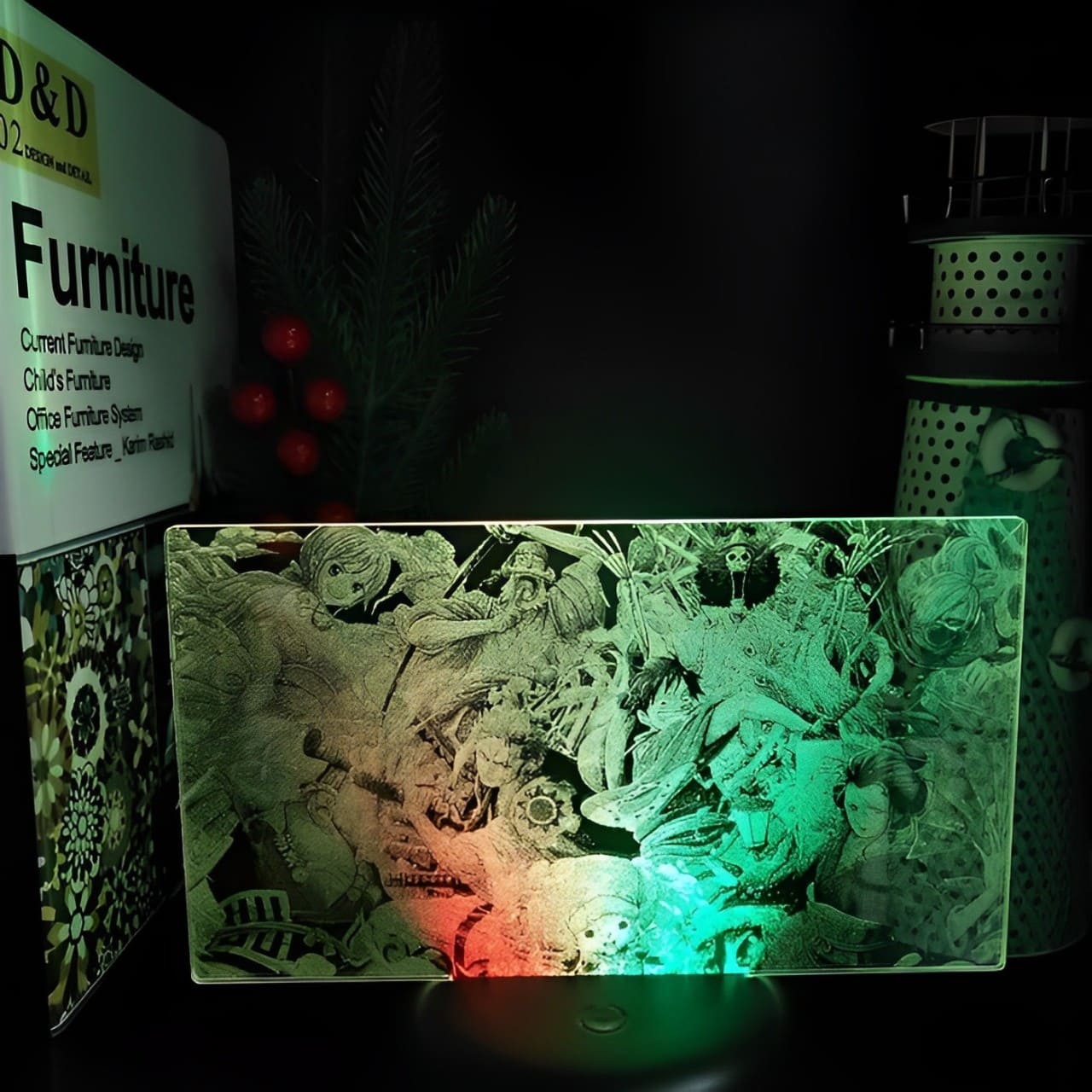 lampe 3d one piece mugiwara wano kuni 3