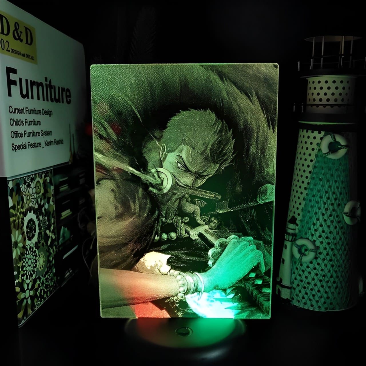 lampe 3d one piece roronoa zoro 2