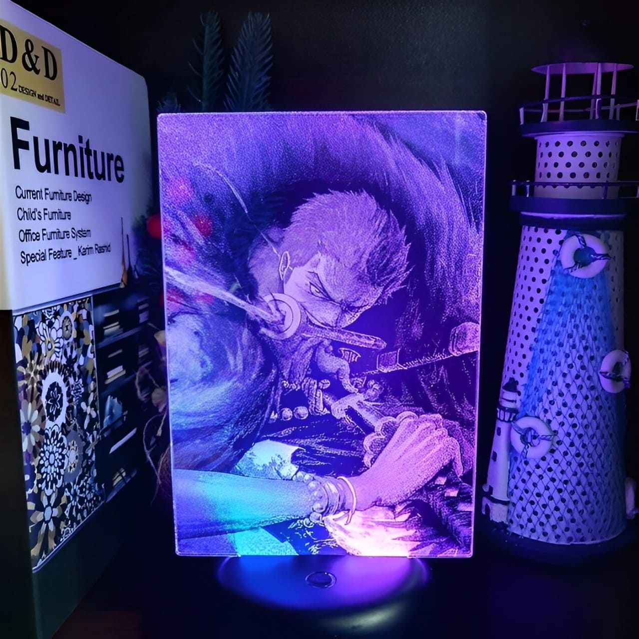 lampe 3d one piece roronoa zoro 1