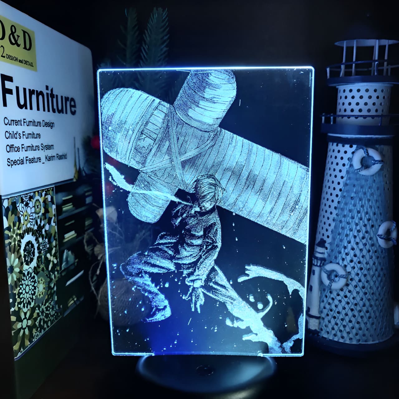 lampe 3d one piece sanji carry zoro 1