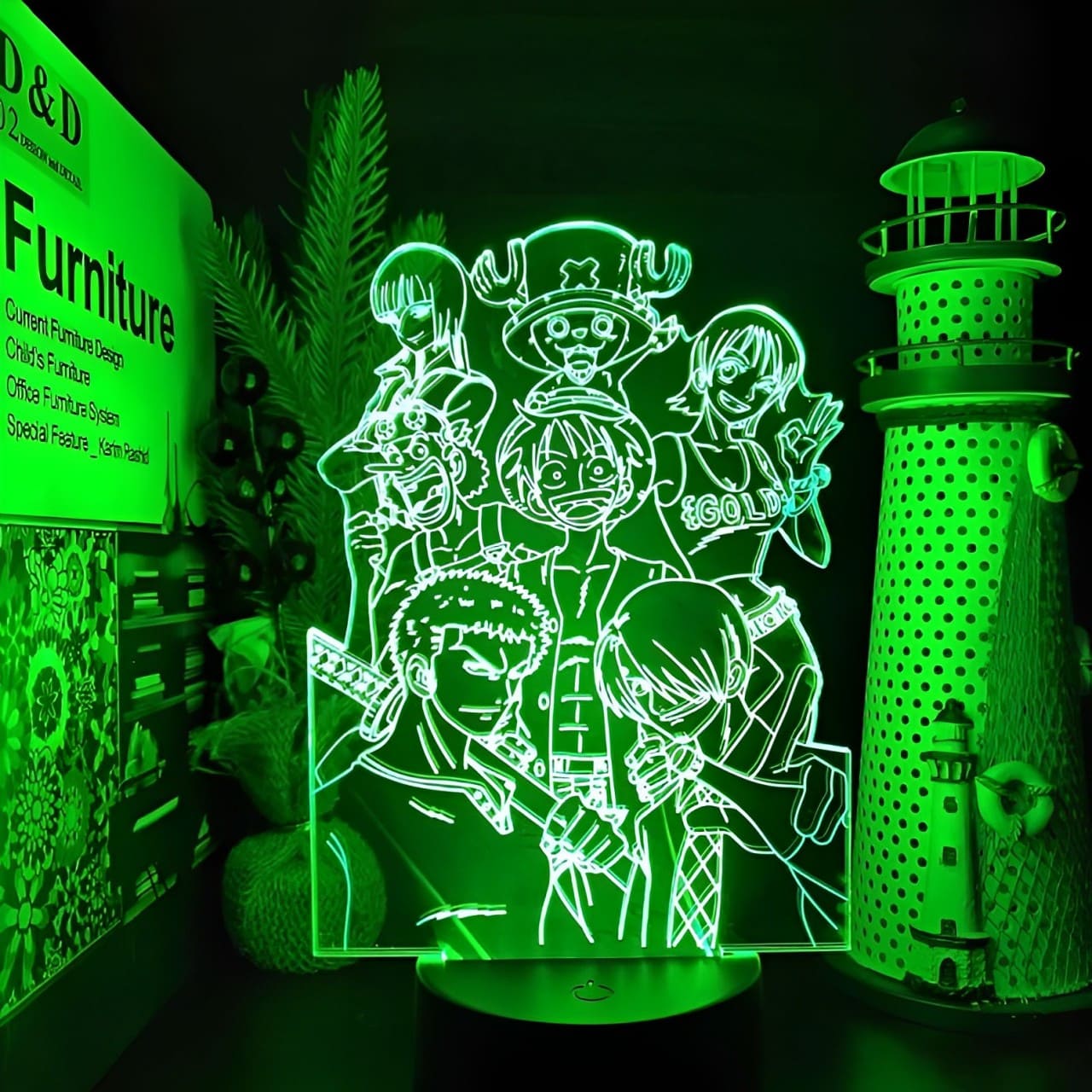 lampe 3d one piece seven mugiwara 2
