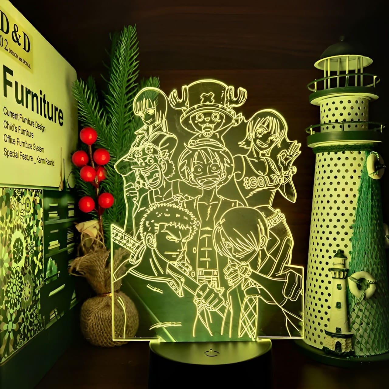 lampe 3d one piece seven mugiwara 1