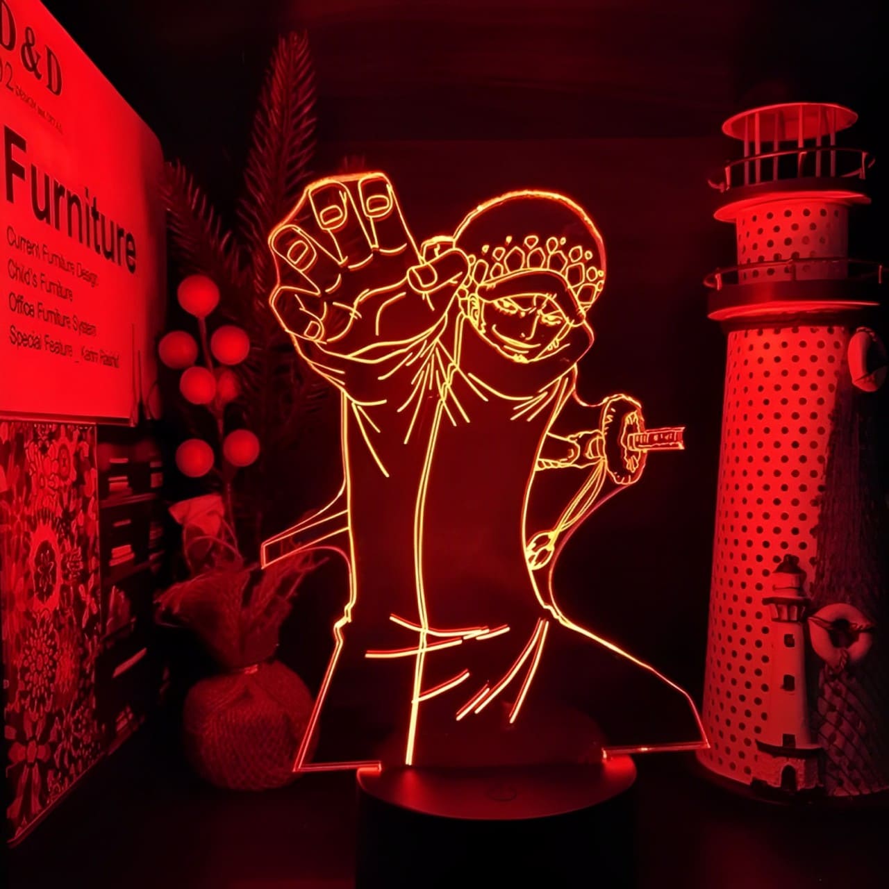 lampe 3d one piece trafalgar law 1