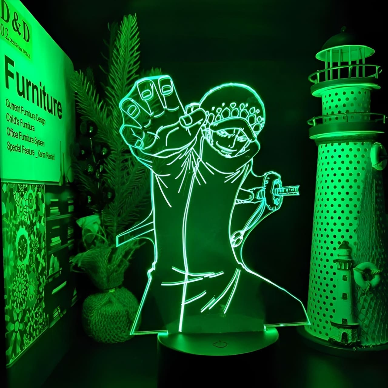 lampe 3d one piece trafalgar law 5