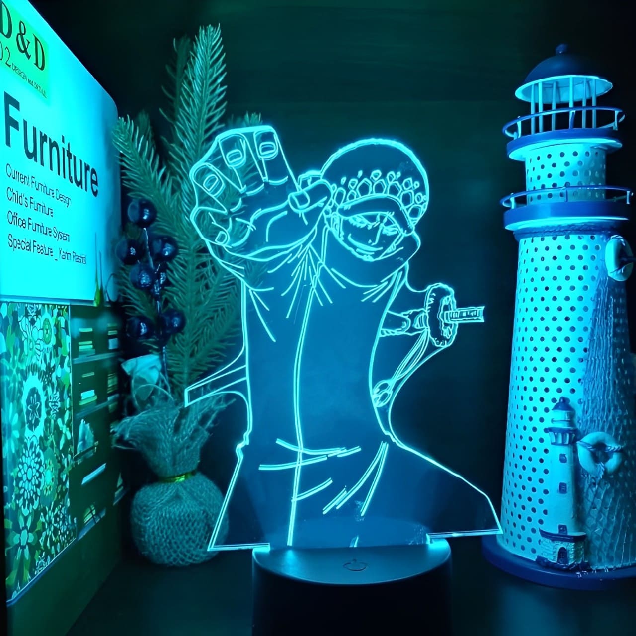 lampe 3d one piece trafalgar law 3