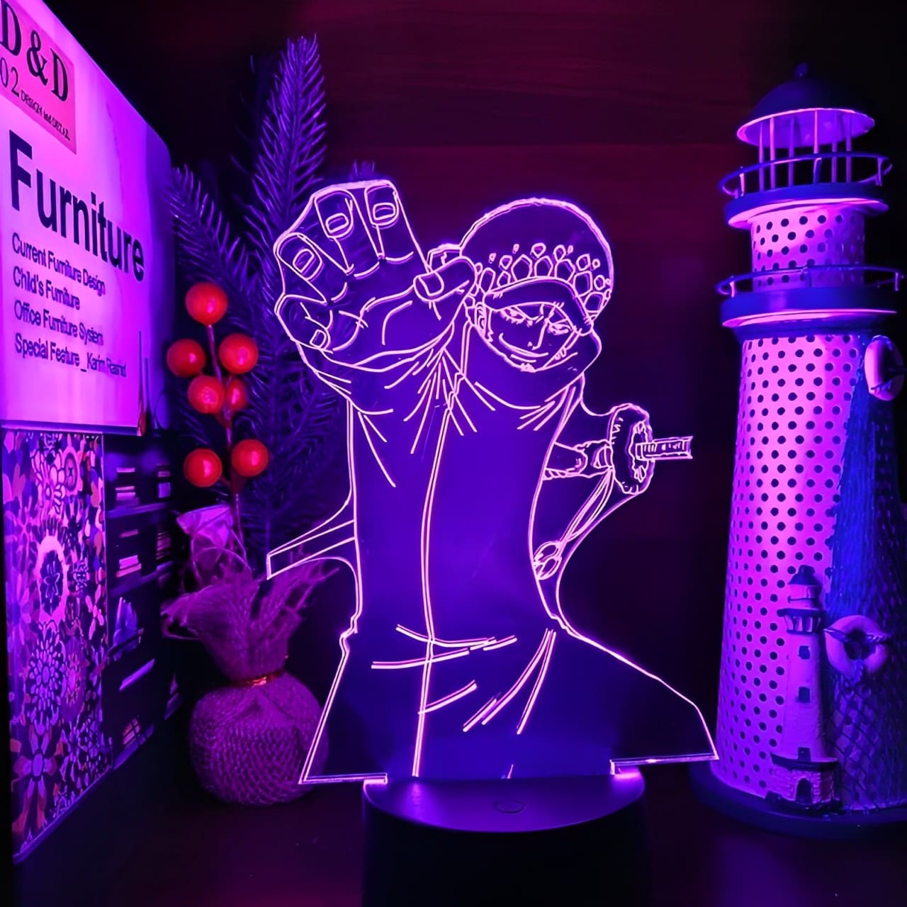 lampe 3d one piece trafalgar law 2