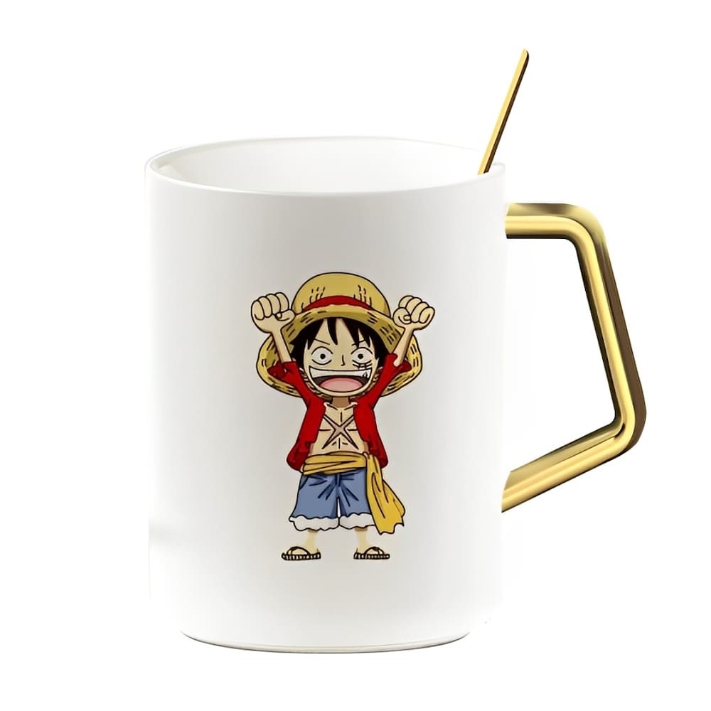mug one piece gold pure luffy kid
