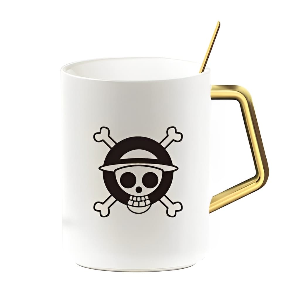 mug one piece gold pure logo