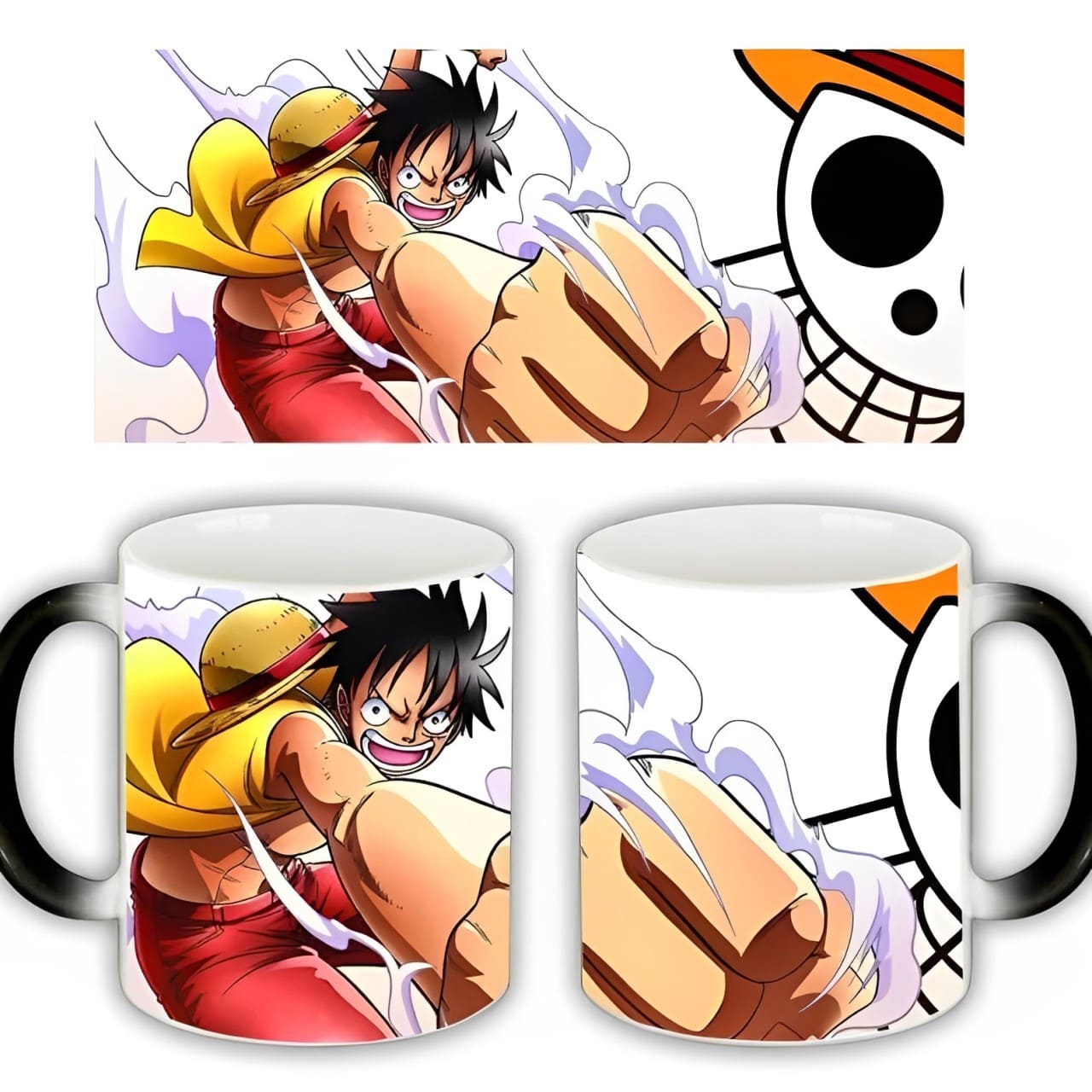 mug one piece monkey luffy smoke