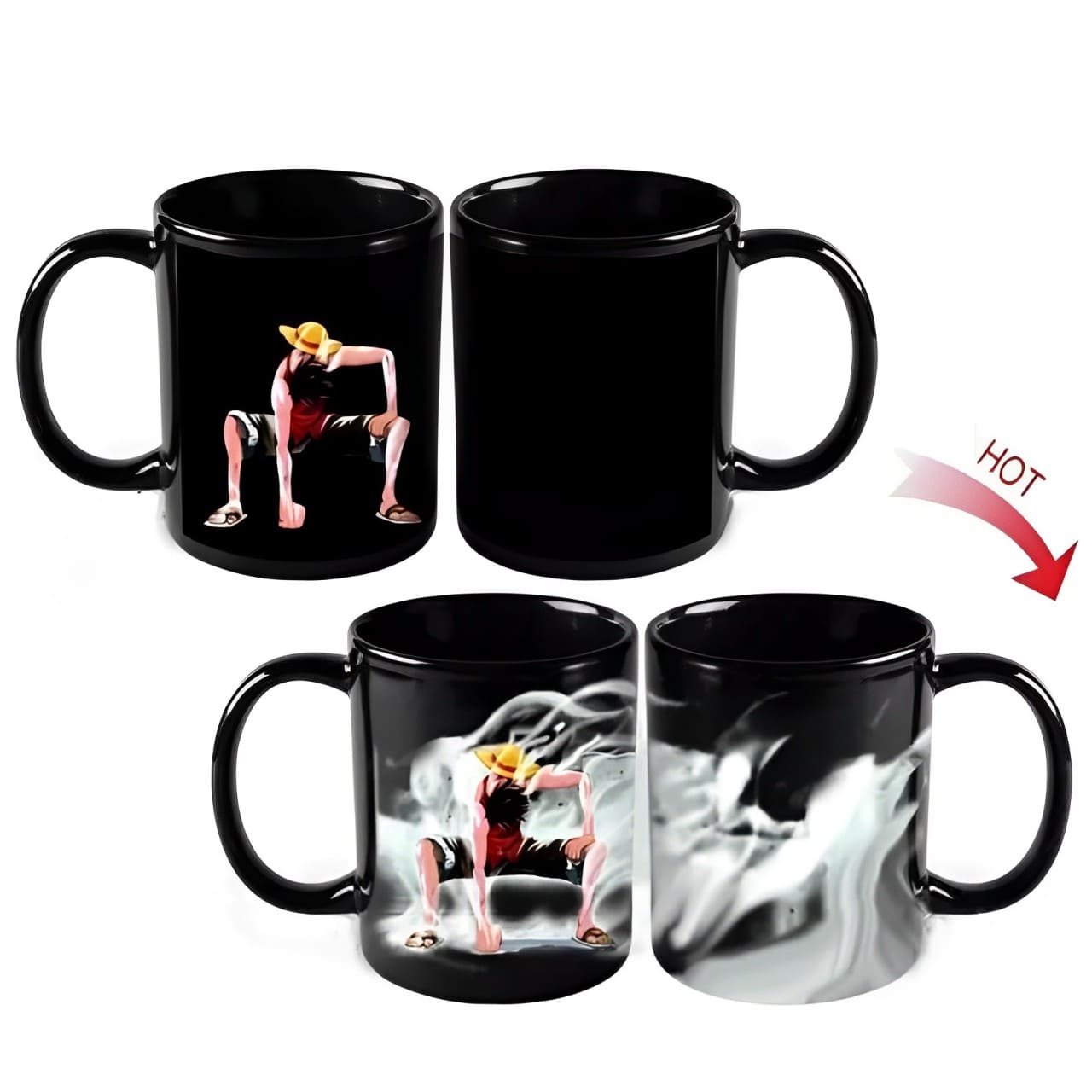 mug one piece thermoreactif monkey luffy gear
