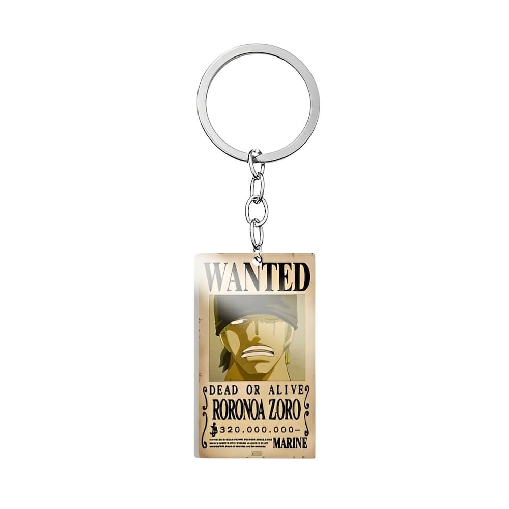 porte cles one piece avis recherche zoro