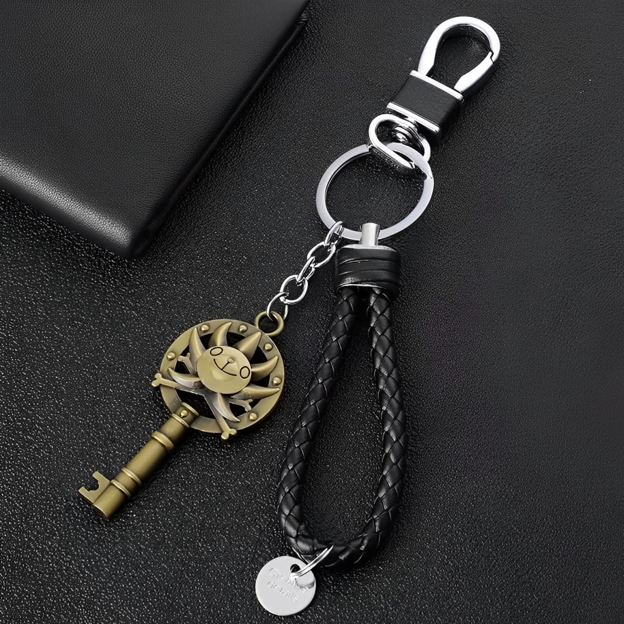 porte cles one piece cuir thousand sunny