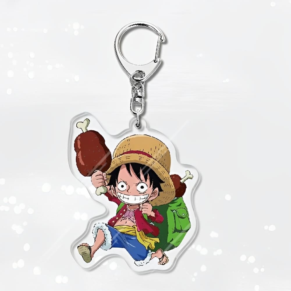 porte cles one piece tiny luffy meat