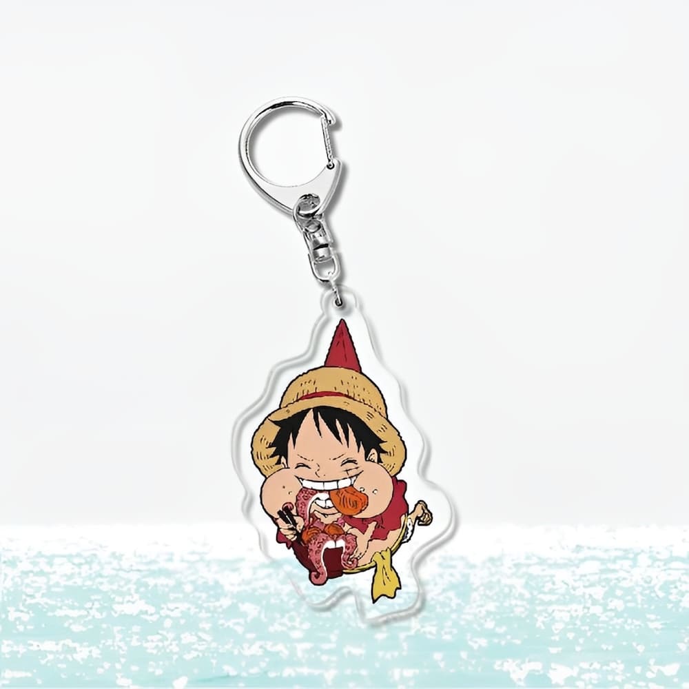 porte cles one piece tiny luffy octopus