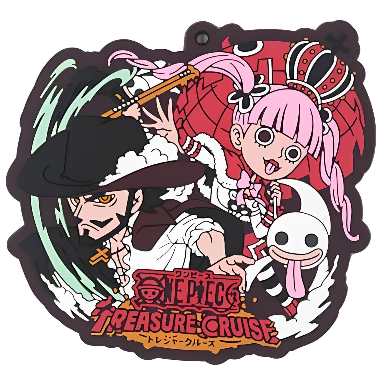 porte cles one piece treasure cruise mihawk perona