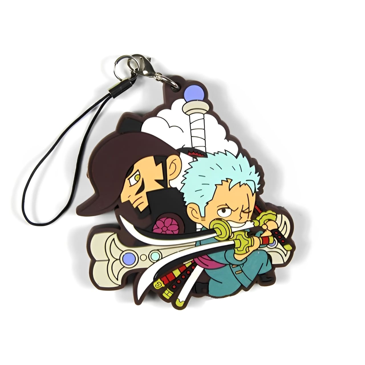 porte cles one piece zoro mihawk