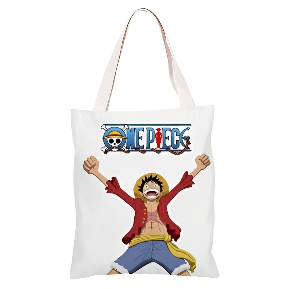 sac one piece shopping toile monkey luffy
